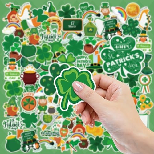 120 PCS St Patricks Day Stickers for Kids - St Patricks Day Decorations - St Patricks Day Accessories Shamrock Decorations,St. Patrick’s Day Crafts Gifts for Boys Girls