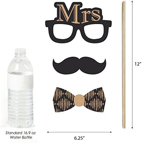Better Together - Wedding Photo Booth Prop Kit, DIY Cardstock Props - 20pc