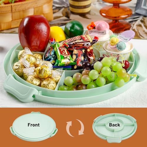 NPLUX Cake Carrier with Lid and Handle Green Cake Containers, BPA-Free