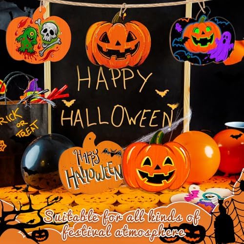 36 Pack Unfinished Wooden Pumpkins Wood Cutouts Crafts to Paint