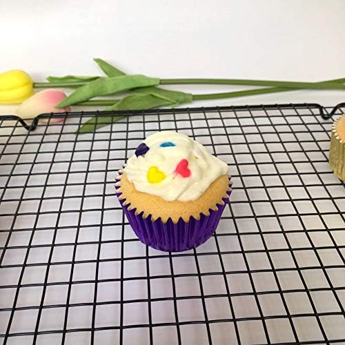 Lavender Purple Foil Cupcake Liners Standard Paper Baking Cups for Party and More, 120-Count