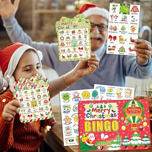 39Pcs Christmas Bingo Cards