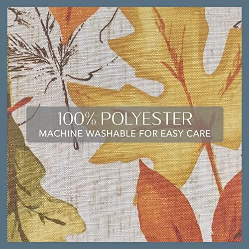 Autumn Leaves Fall Printed Napkins, Set of 8, Multicolor - 17" W x 17" L