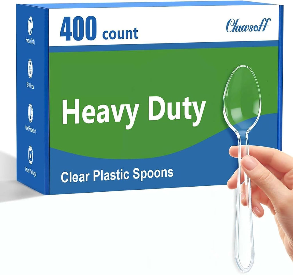 36 Pcs 9 Inch Plastic Serving Utensils Set, for Large Party
