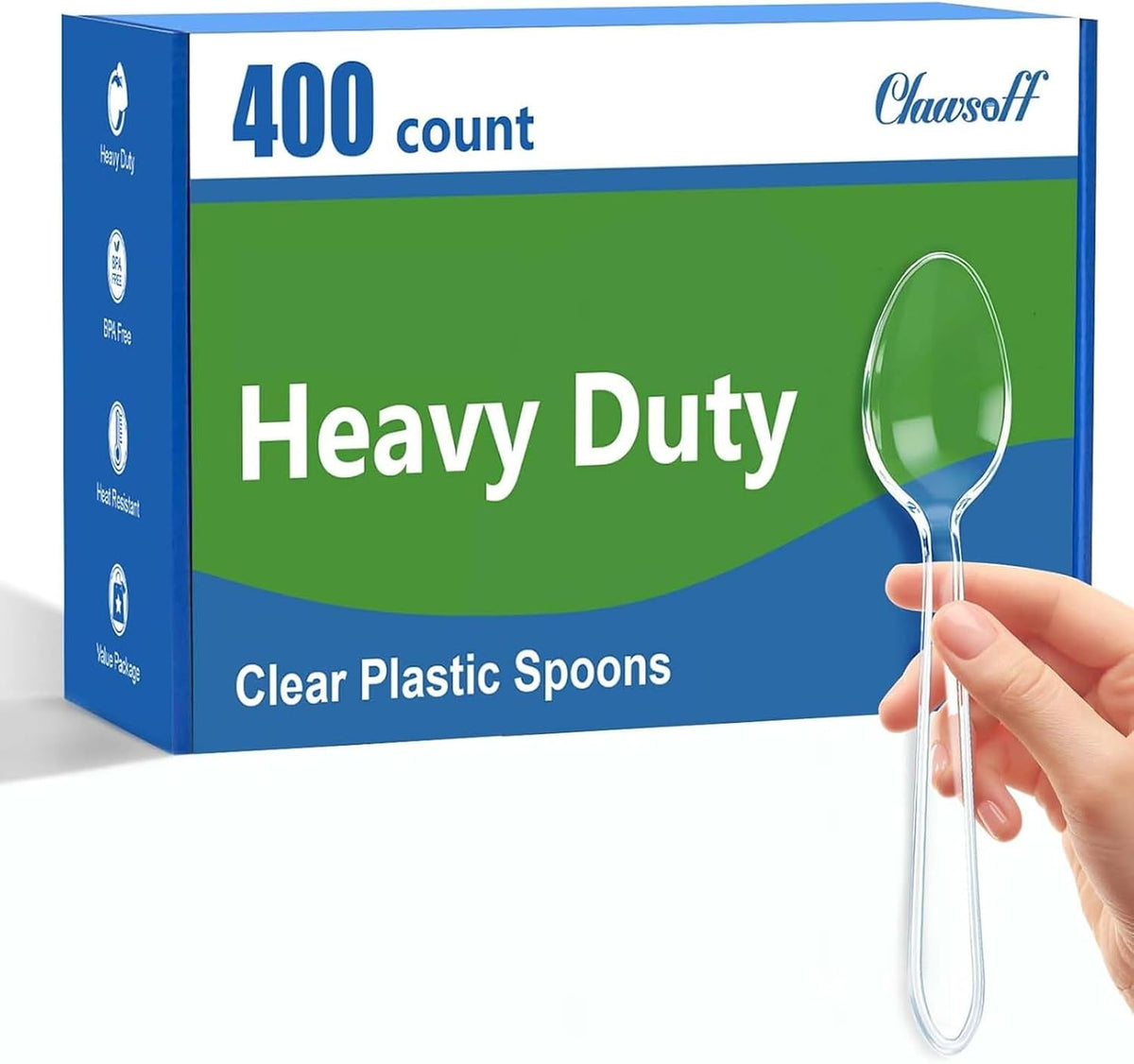 36 Pcs 9 Inch Plastic Serving Utensils Set, for Large Party