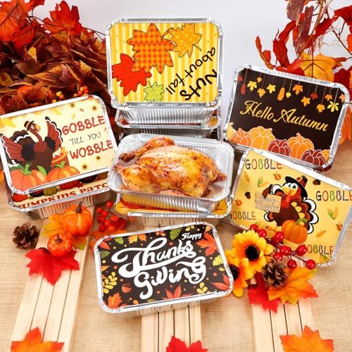 40 Pack Thanksgiving Leftover & To-Go Containers with Lids