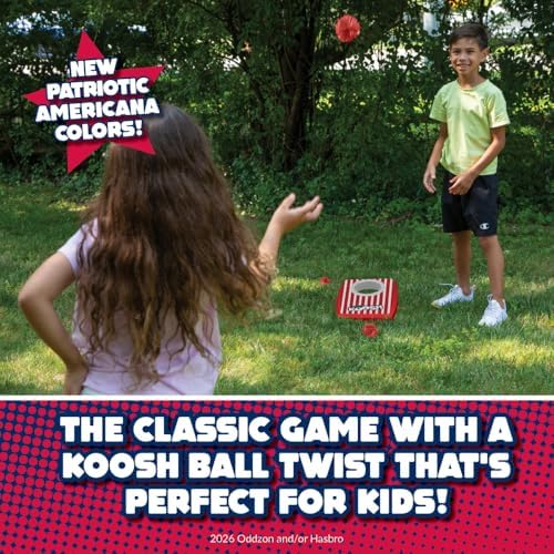 Koosh Cornhole Set for Kids, Outdoor Toys for Kids, Koosh Balls Included