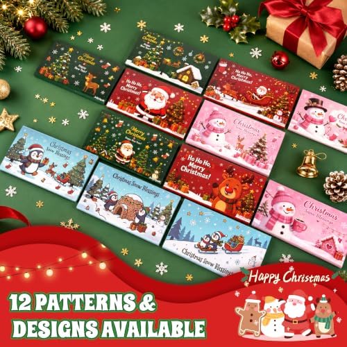 New 6Pcs Christmas Money Holders for Cash & Gift Card Holders