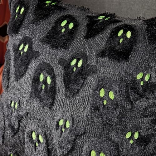 MIULEE Black Halloween Pillow Covers Cute Ghost Decor Set of 2 16x16
