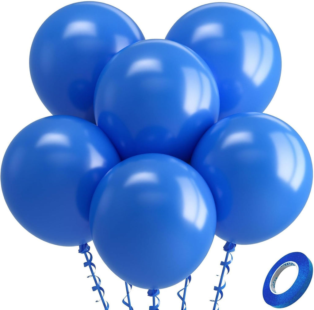 Bezente Royal Blue Latex Party Balloons 18 Inch 30 Pack Large Thick