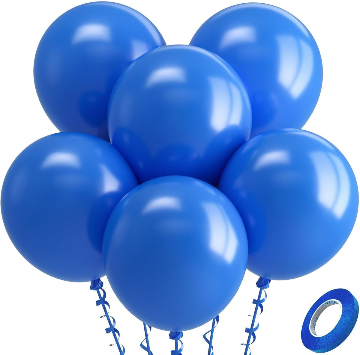 Bezente Royal Blue Latex Party Balloons 18 Inch 30 Pack Large Thick