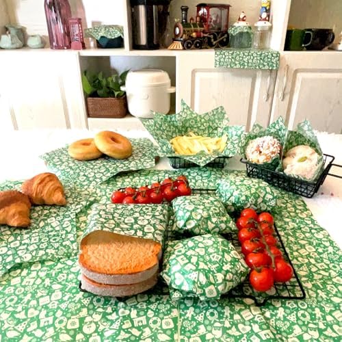 150pcs Christmas Wax Paper Sheets for Food Deli Paper Sandwich Wrap Candy Cookies Wraps, Waterproof Oil-proof Picnic Basket Liners with Snowflake Printed for Kitchen Handmade Food(Green)