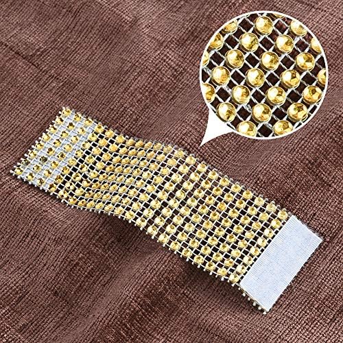 Accmor 50pcs Napkin Rings, Gold Napkin Rings Buckles