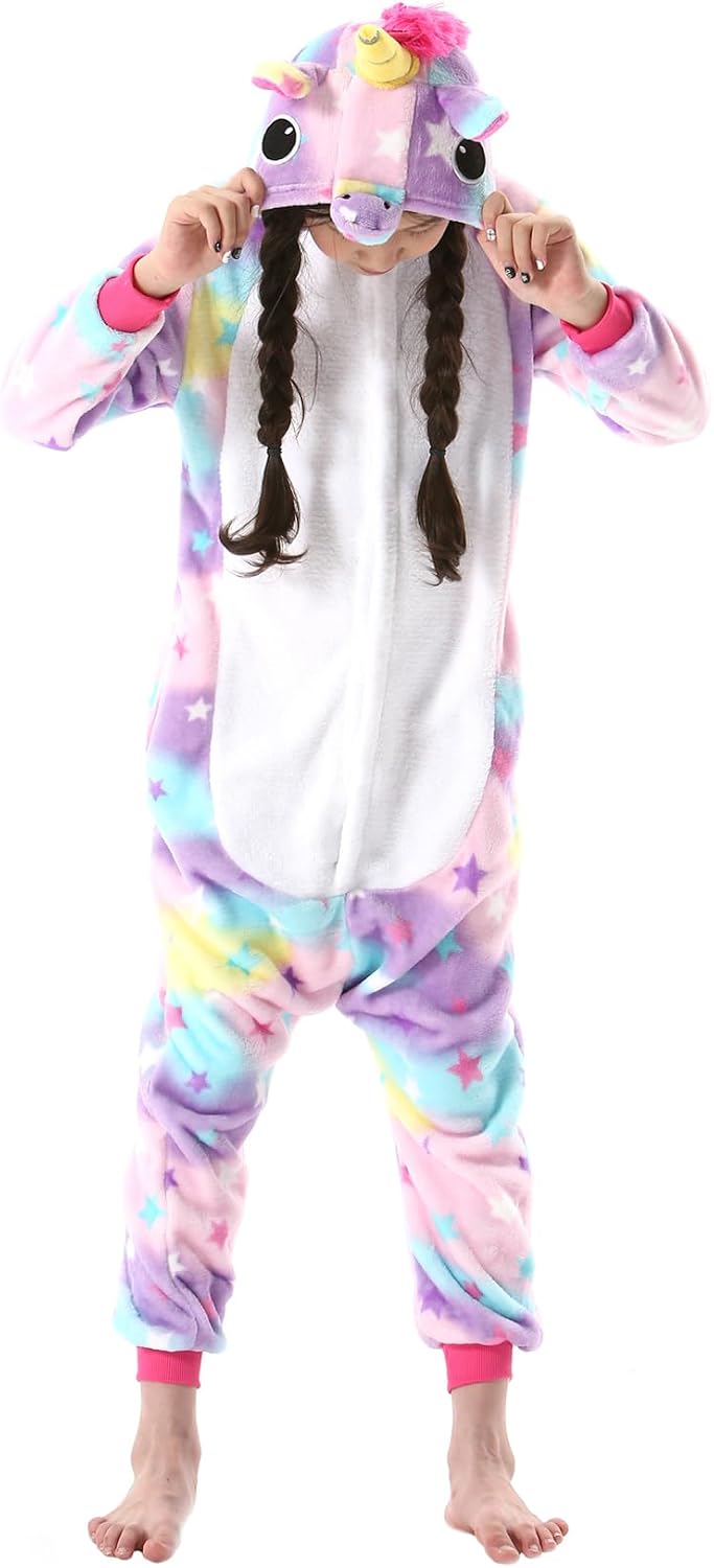 ATOZ Onesie for Kids, Animal Pajamas Halloween Cosplay Costume Girls Boys