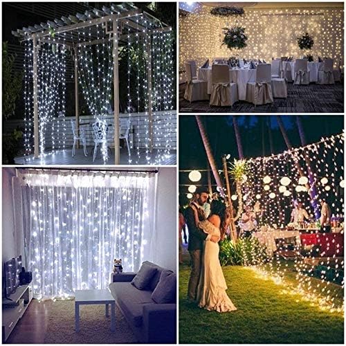 OZS Connectable 2-Pack 164Ft 400LED Christmas String Lights, Cool White