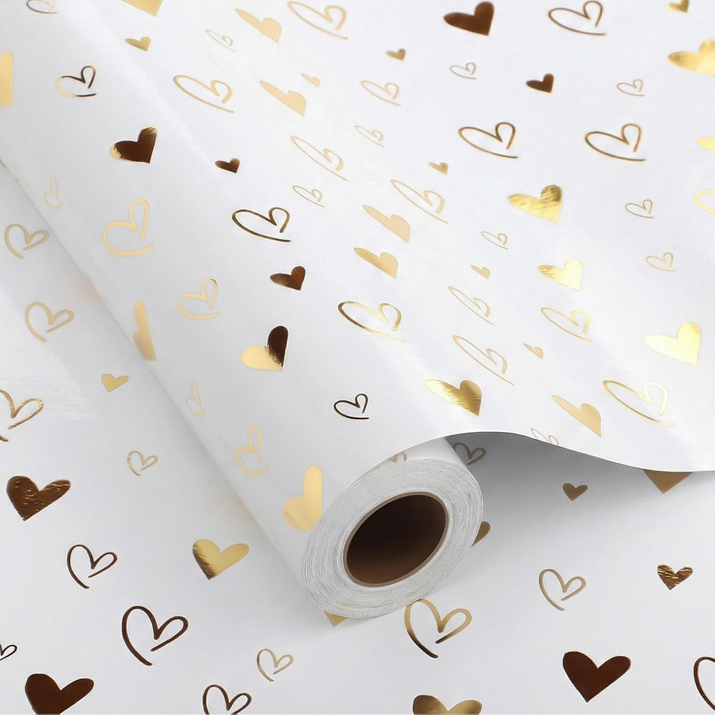 woric Wedding Wrapping Paper Roll 17 Inch x 33 Feet
