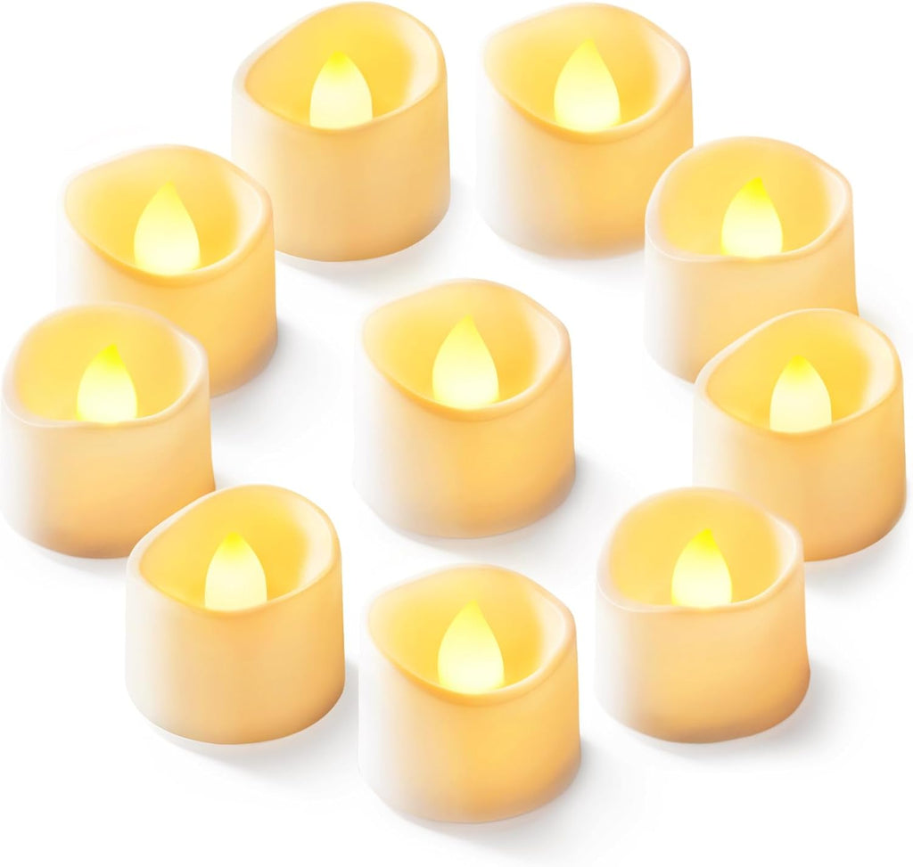 Homemory 12-Pack Flameless Tea Lights Candles Battery Operated, 200+ Hours