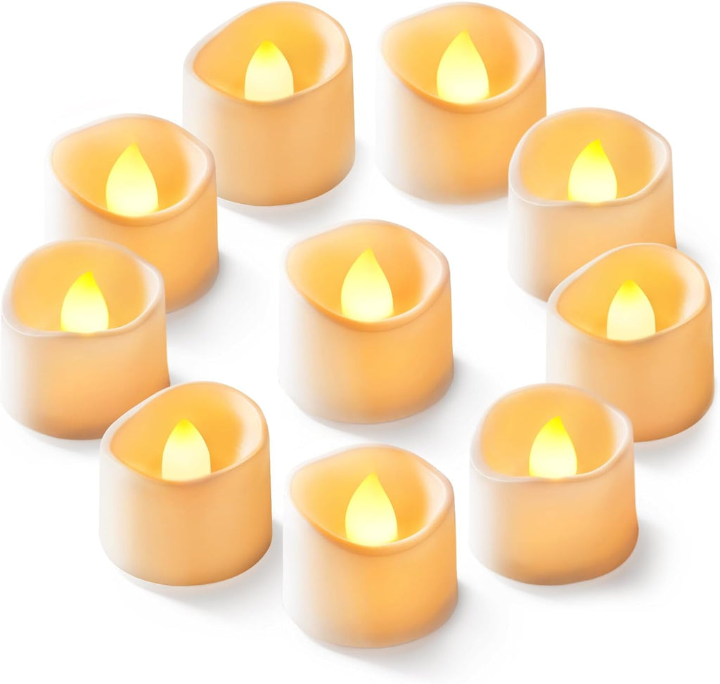 Homemory 50-Pack Flameless Tea Lights Candles Battery Operated, 200+ Hours