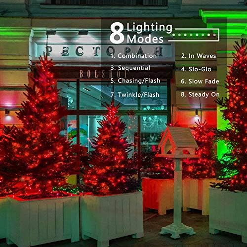 Brizled Red Christmas Lights Outdoor, 78.74ft 240 LED Indoor String Lights