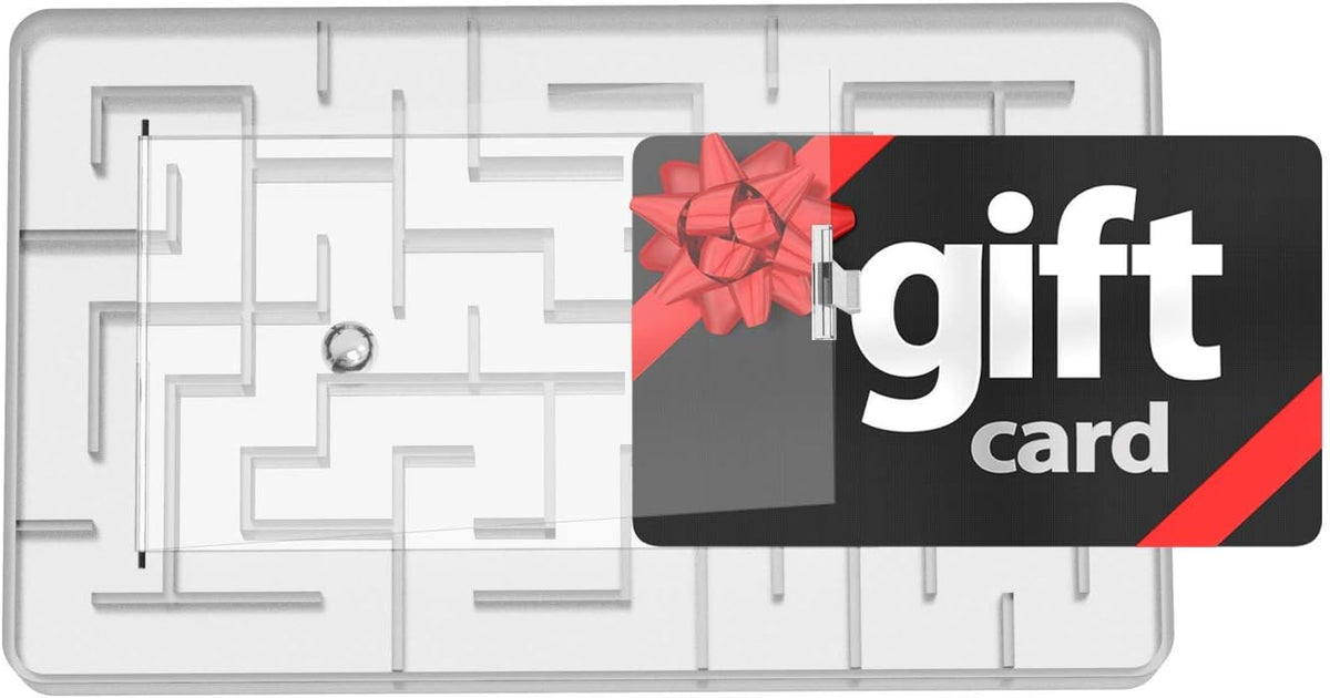 Tech Tools Gift Card Maze Holder – Stocking Stuffers for Teen Girls, Teen Boys, Men and Women, Unique White Elephant Gag Gifts for Adults, Fun Puzzle Box for Christmas