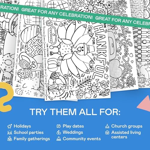 Tiny Expressions Easter Coloring Placemats, Set of 12