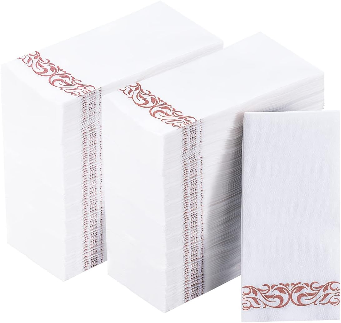 Vplus 400 Pack Paper Napkins, Soft Dinner Napkins, 3 Ply, Rose Gold