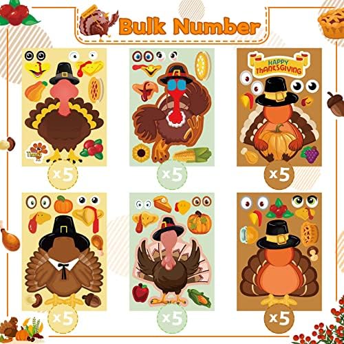 Thanksgiving Stickers for Kids-Thanksgiving Stickers Turkey Stickers
