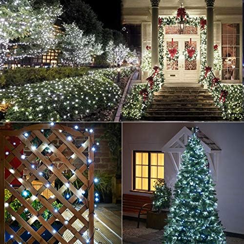 Brizled White Christmas Lights Outdoor, 78.74ft 240 LED Mini String Lights
