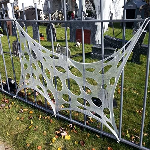 DAZONGE Halloween Spider Web Stretchy Web Netting for Haunted House