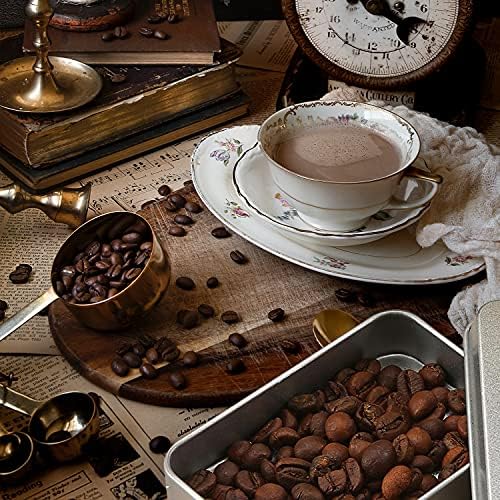 Coobbar Empty Metal Tins Box with Lid,6 Pack Stainless steel Tins Cans Storage Container for Treats, Gifts, Candle, Favors and Crafts, Silver (7 x 4.3 x 1.57 Inches)