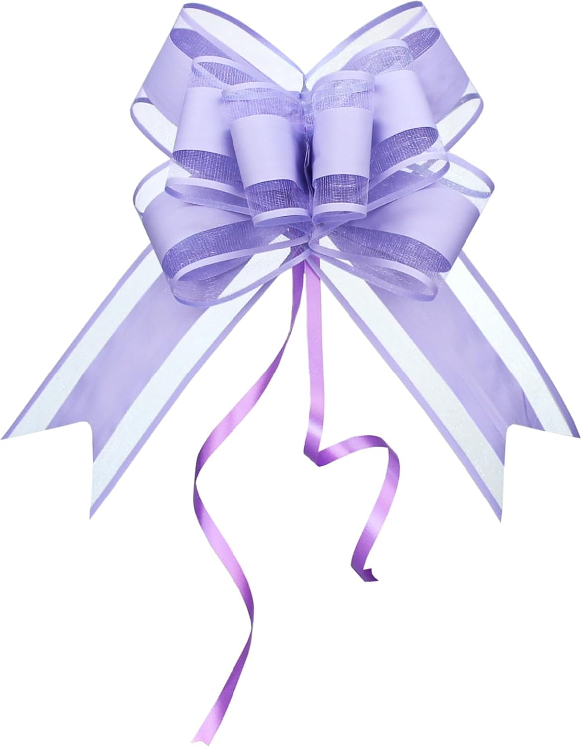 WEWILUCK Fancy Light Purple Pull Bows for Gift Wrapping, 6 Inch, 15 Pack