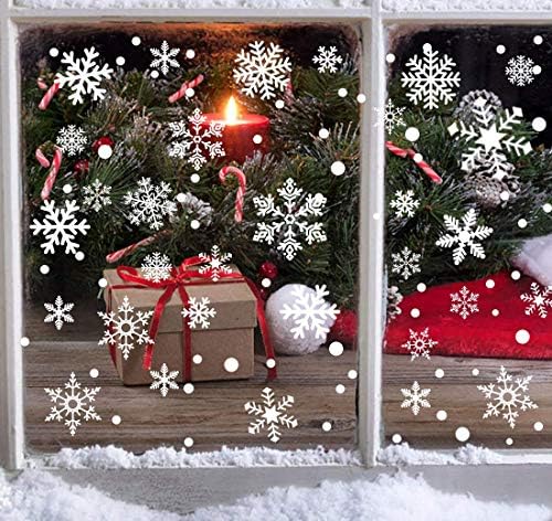 Snowflakes Window Clings, 449PCS Christmas Winter Decorations Stickers