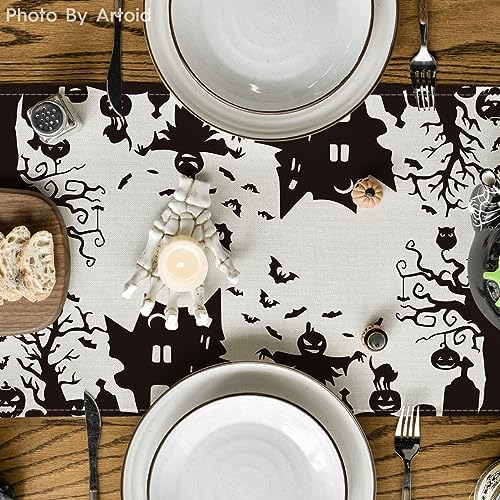 Artoid Mode 210 GSM Halloween Table Runner Home Party Decor 13x120 Inch