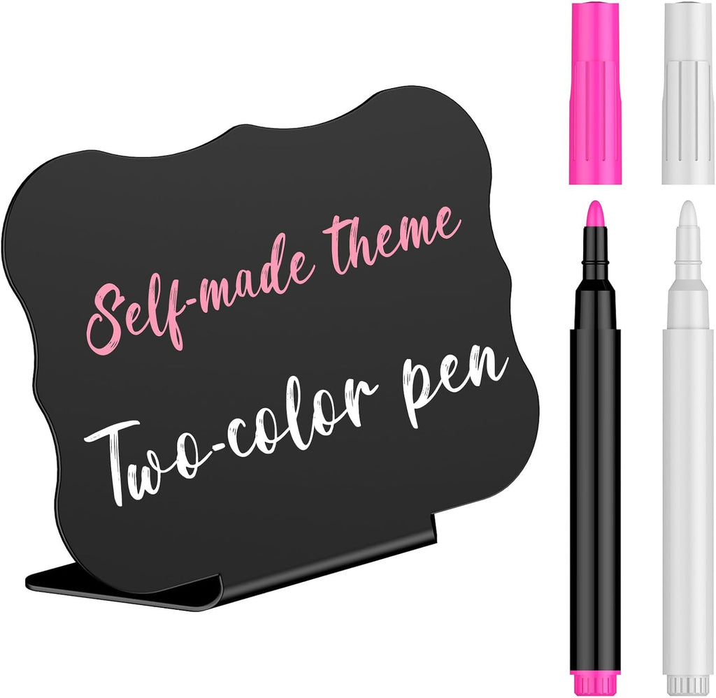 Uniclife 20 Pack Mini Chalkboard Signs for Party Buffet Tables