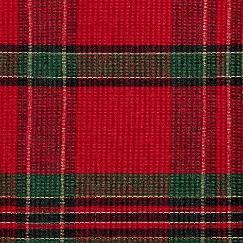 DII Farmhouse Christmas Plaid Dining Table & Kitchen Décor, Holiday Placemat Set, 13x19, Red & Green, 6 Count