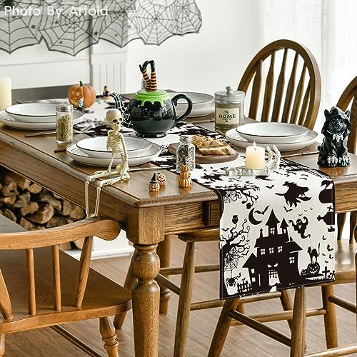 Artoid Mode 210 GSM Halloween Table Runner Home Party Decor 13x120 Inch