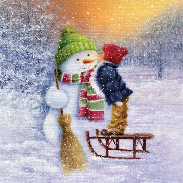 12 Styles 6.5 Assorted Blue Christmas Napkins for Decoupage - Elegant Winter Paper Napkins