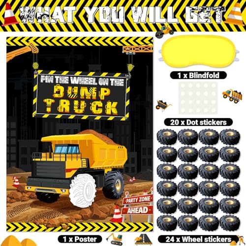 Faccito Construction Party Game Construction Birthday Party Supplies