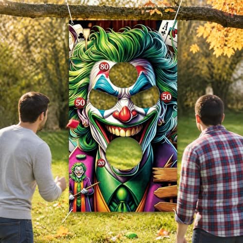 6Pcs Halloween Clown Bean Bag Toss Game Set