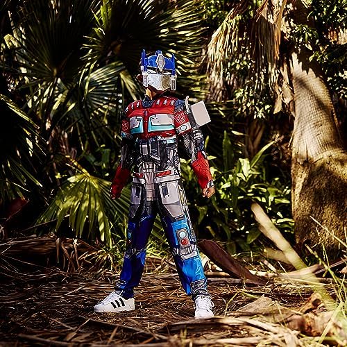 Disguise Optimus Prime Muscle Costume, Official Transformers Rise of the Beasts Costume and Mask, X-Small (3T-4T)