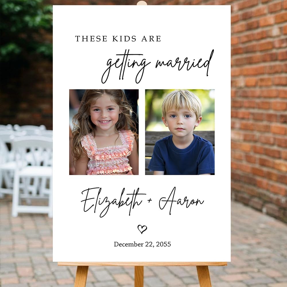 Wedding Signs 6 Pack | Grey and White Striped with Black Writing | 6 x 24 inch Lawn Signs with H-stakes | Wedding, Parking, Restrooms, and Reception