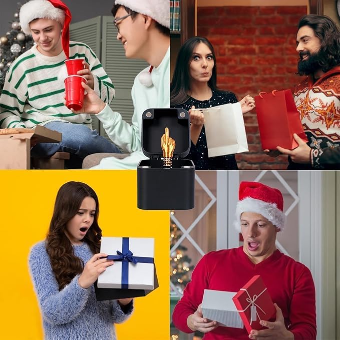 Gag Gifts,Funny Birthday Gift for Men,Christmas White Elephant Gifts for Adults,Office Quirky Joke Prank Gift Box （2 Pack）