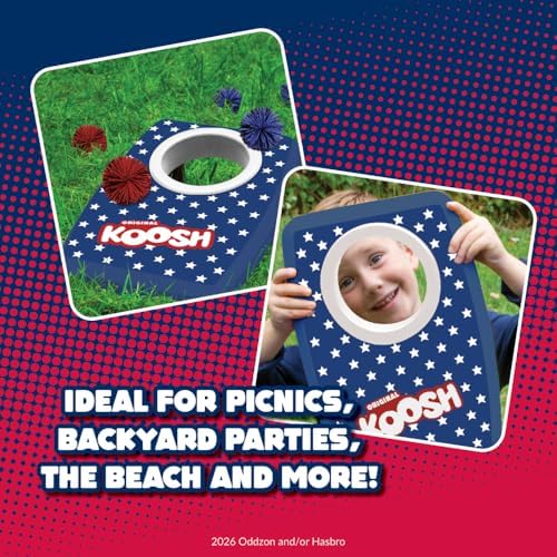 Koosh Cornhole Set for Kids, Outdoor Toys for Kids, Koosh Balls Included