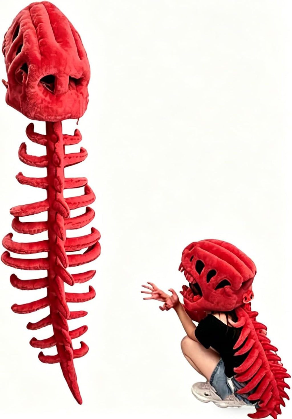 Dinosaur Costume-3D Skeleton Design,Halloween Dinosaur Skeleton Costume