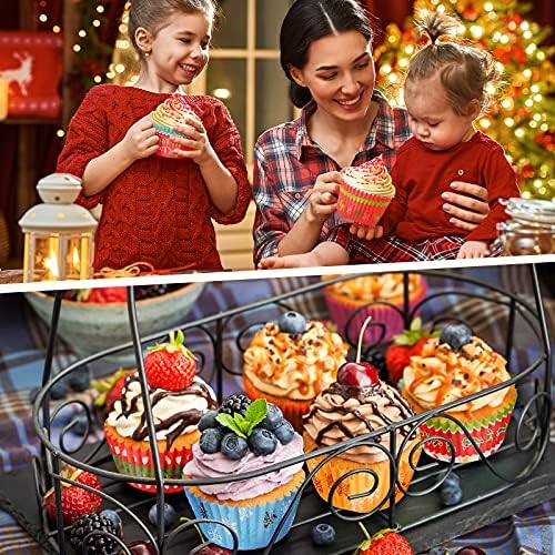 Patelai 600 Pcs Christmas Cupcake Liner Baking Muffin Cup, Funny Style