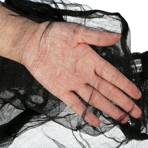 Halloween Decorations Creepy Cloth, 4 PC 72 X 30inch Black Scary Gauze Spooky Cloth, Freaky Loose Creepy Clothes, Halloween Decorations for Haunted Houses Outdoor Indoor Yard Cauldron Wall Decor