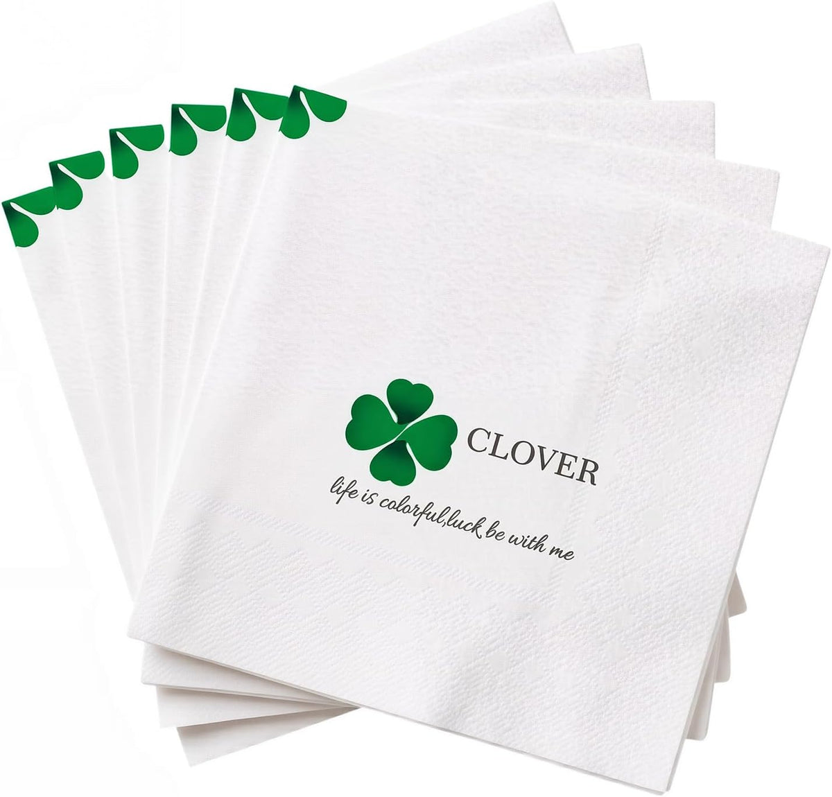 96 Pieces St. Patrick’s Day Tableware Set – Green Shamrock Disposable Plates Napkins Forks with “Happy St. Patrick’s Day” Lucky Clover Designs for Holiday Parties Irish Celebrations – Serves 24