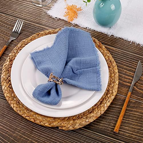 Gold Mardi Gras Napkin Rings Set of 12, Metal Napkin Rings Holder with Ramadan Kareem Letters for Eid Mubarak Party, Dinner Table Decoration (Gold)