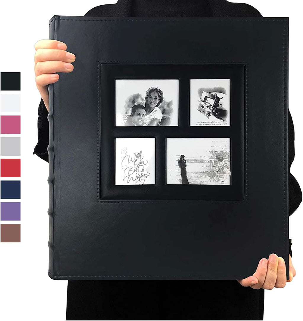 Popotop 2 Pack Photo Album 4x6 Pictures, Small Linen Slip-in Photo Albums Book for 80 Photos with 40 Pockets, Birthday Gifts for Women Mom Family Baby