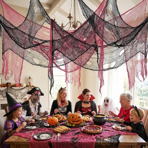 10 Pcs Halloween Creepy Cloth, 72 x 30 Inch Scary Spooky Fabric Cloth